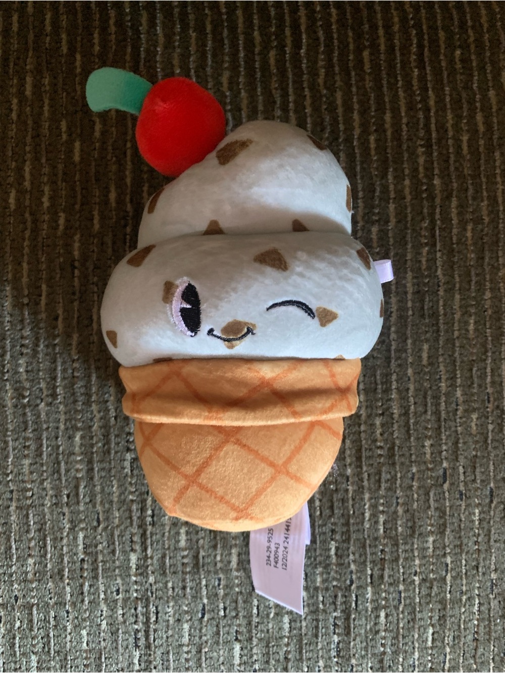 Target Plush Ice Cream Cone in Cream, Orange & Red